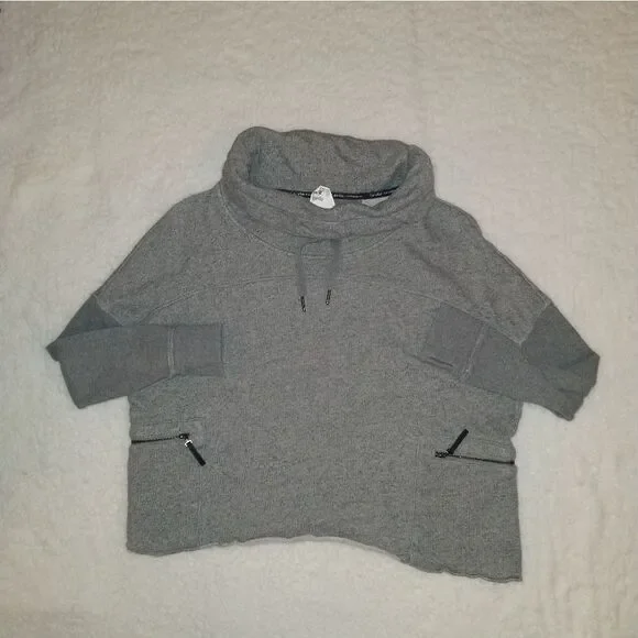 Calvin Klein Performance Cropped Cowl Neck Sweatshirt - Picture 3 of 9